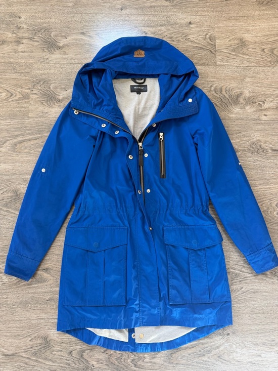 Mackage Jackets & Blazers - Mackage Royal Blue Hooded Raincoat - XS